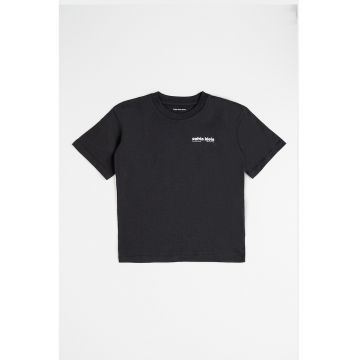 Tricou din bumbac cu logo supradimensionat