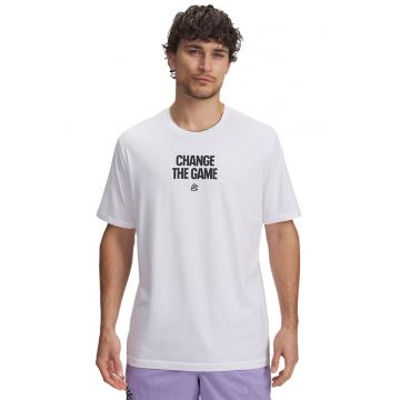 Tricou dun amestec de bumbac cu imprimeu text - pentru baschet Curry Playable