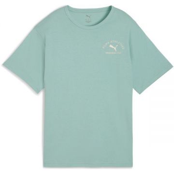 Tricou femei Puma Class Relaxed Tee Light Moss 68813037, M, Albastru