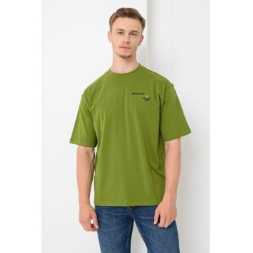 Tricou lejer cu imprimeu pe spate