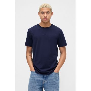 Tricou regular fit cu logo brodat