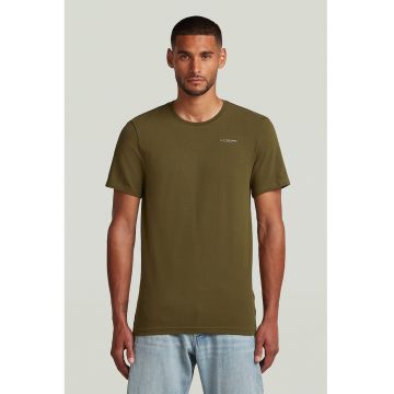 Tricou slim fit cu decolteu la baza gatului Base