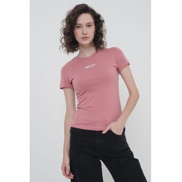 Tricou slim fit cu imprimeu logo
