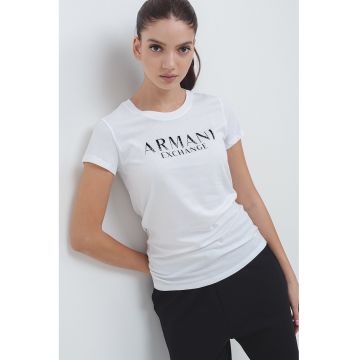 Tricou slim-fit cu imprimeu pe piept