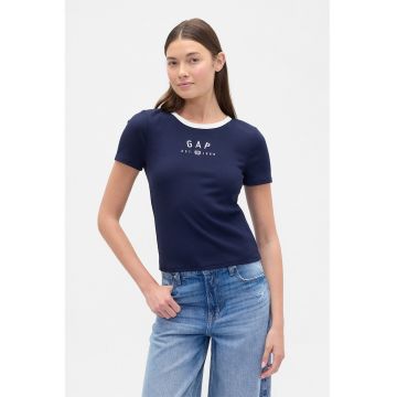 Tricou slim fit din amestec de modal