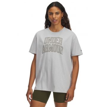 Tricou supradimensionat cu imprimeu logo Rival OS Campus