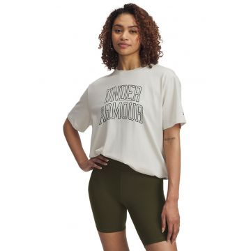 Tricou supradimensionat cu imprimeu logo Rival OS Campus