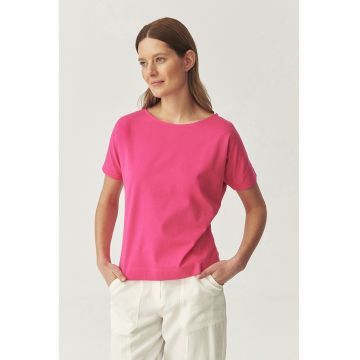 Tricou uni cu decolteu rotund