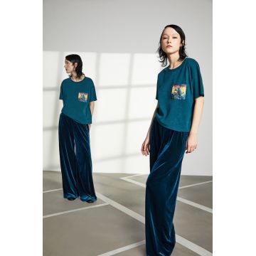 Medicine tricou din bumbac culoarea verde