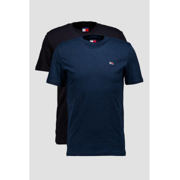 Set de tricouri slim fit din bumbac - 2 piese