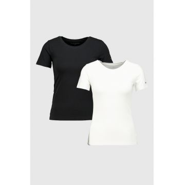 Set de tricouri slim fit din amestec de bumbac - 2 piese