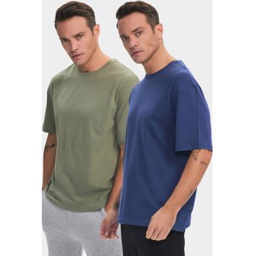 Set de tricouri supradimensionate de bumbac - 2 piese