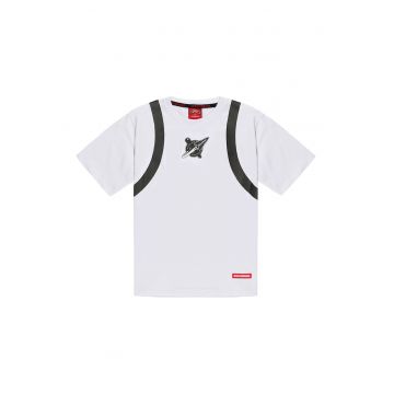 Tricou cu aplicatie din plus Alien