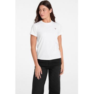 Tricou cu decolteu la baza gatului si logo