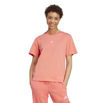 Tricou cu decolteu la baza gatului si logo discret