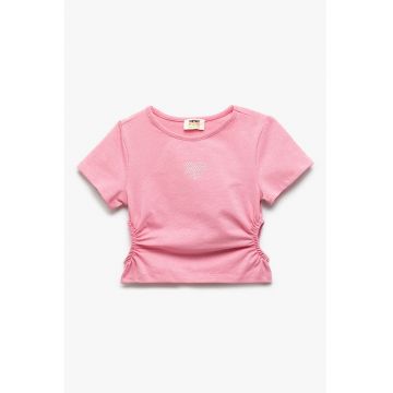 Tricou cu garnituri elastice laterale