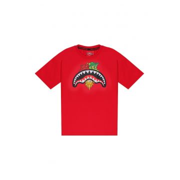 Tricou cu imprimeu frontal Sharks in Paris