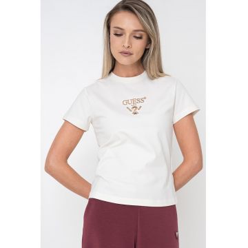 Tricou cu logo brodat