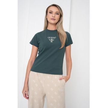 Tricou cu logo brodat