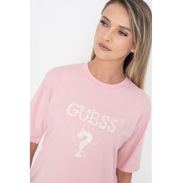 Tricou din bumbac cu paiete pentru antrenament