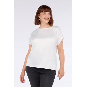 Tricou cu partea frontala din satin