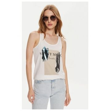Tricou dama -  55703 - Bumbac - Alb