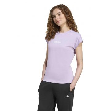 Tricou de bumbac cu decolteu la baza gatului Essentials
