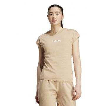 Tricou de bumbac cu decolteu la baza gatului Essentials