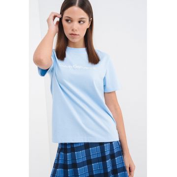 Tricou de bumbac cu logo