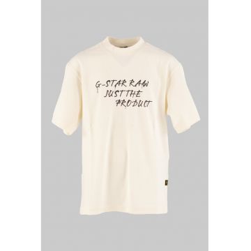 Tricou de bumbac cu logo