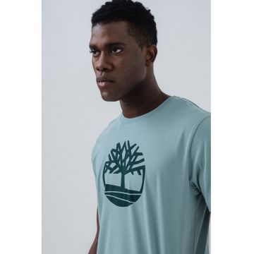 Tricou de bumbac cu logo Kennebec River Tree