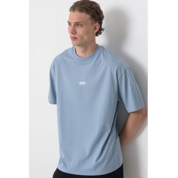 Tricou de bumbac cu logo Nalono