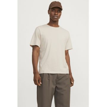 Tricou de bumbac organic cu detaliu cu imprimeu logo cauciucat