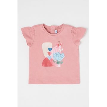 Tricou din amestec de bumbac cu model grafic