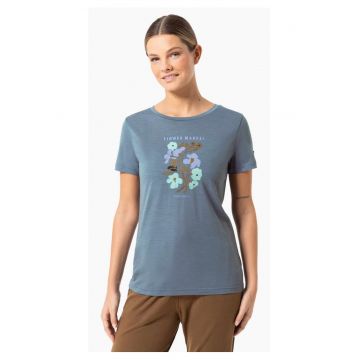 Tricou din amestec de lana Flower Market