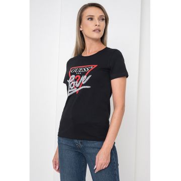 Tricou din bumbac cu imprimeu logo