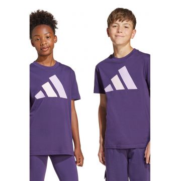 Tricou din bumbac cu imprimeu logo pe piept