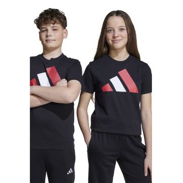 Tricou din bumbac cu imprimeu logo pe piept