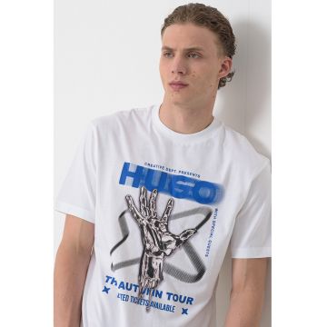 Tricou din bumbac cu imprimeu logo