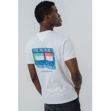 Tricou din bumbac cu imprimeu pe partea din spate