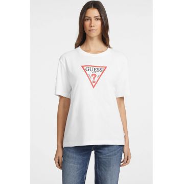 Tricou lejer cu decolteu rotund