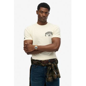 Tricou lejer cu imprimeu pe spate Ovin Biker