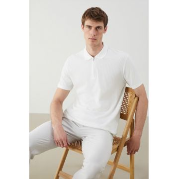 Tricou polo cu buzunare cu fermoar