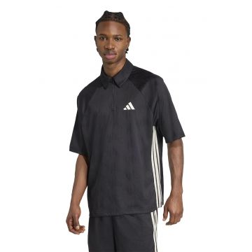 Tricou polo cu maneci raglan - Negru -