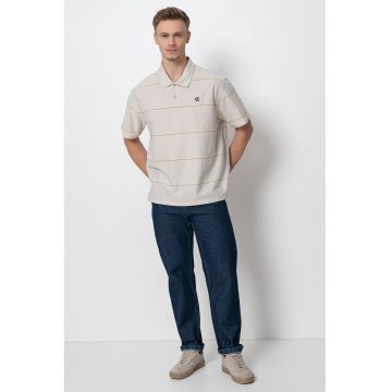 Tricou polo cu model in dungi