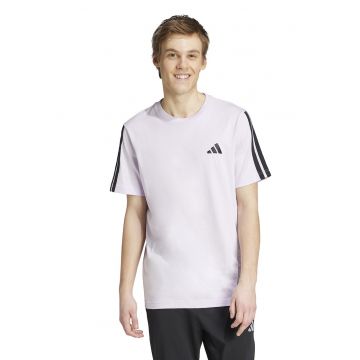 Tricou regular fit cu decolteu la baza gatului