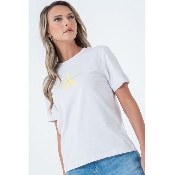 Tricou relaxed fit cu imprimeu logo