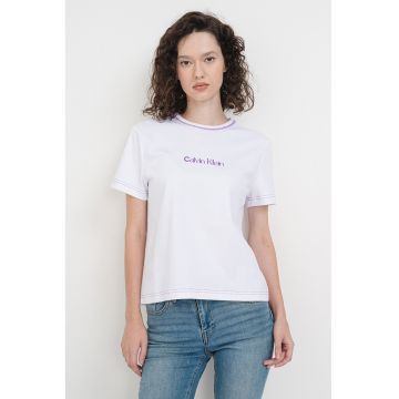 Tricou slim fit brodat
