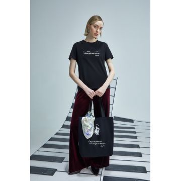 Medicine tricou din bumbac culoarea negru