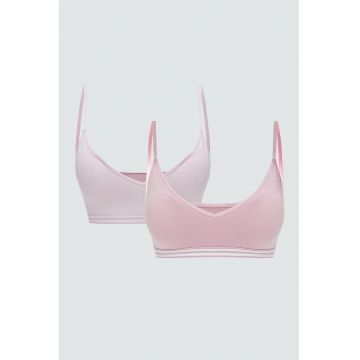 Set de bustiere din amestec de bumbac - 2 Piese